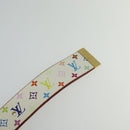 LOUIS VUITTON Monogram Multicolor Ceinture Carre Belt White M9270U LV Auth MY153-9