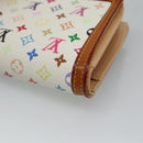 LOUIS VUITTON Multicolor Portefeuille Viennois Wallet White M92987 LV Auth MY154-15