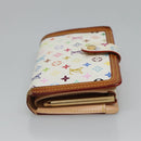 LOUIS VUITTON Multicolor Portefeuille Viennois Wallet White M92987 LV Auth MY154-3