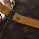 LOUIS VUITTON Monogram Keepall 60 Boston Bag M41422 LV Auth MY160-17