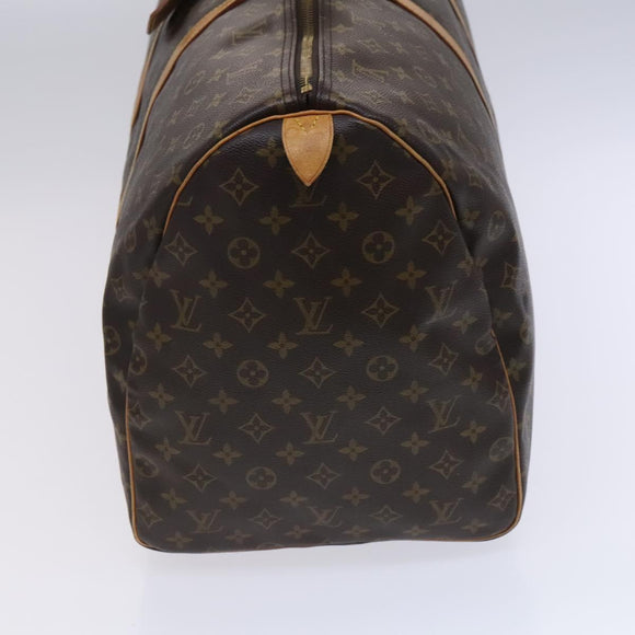 LOUIS VUITTON Monogram Keepall 60 Boston Bag M41422 LV Auth MY160