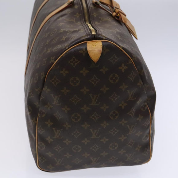 LOUIS VUITTON Monogram Keepall 60 Boston Bag M41422 LV Auth MY160