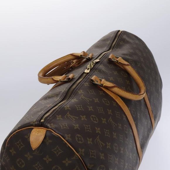 LOUIS VUITTON Monogram Keepall 60 Boston Bag M41422 LV Auth MY160