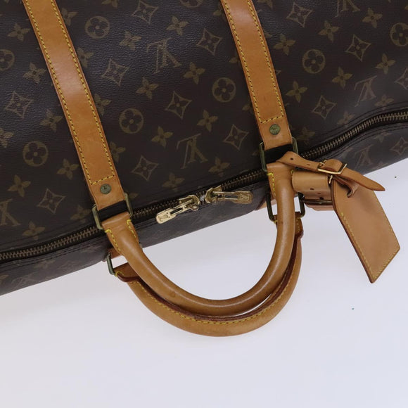 LOUIS VUITTON Monogram Keepall 60 Boston Bag M41422 LV Auth MY160