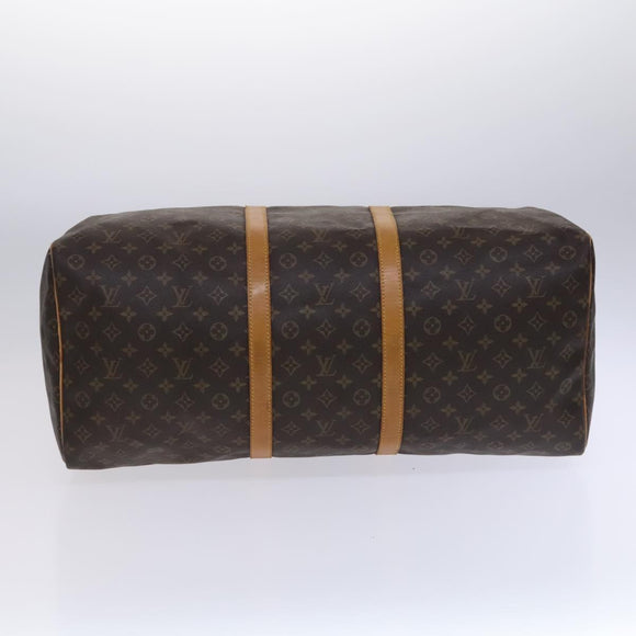 LOUIS VUITTON Monogram Keepall 60 Boston Bag M41422 LV Auth MY160