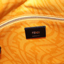 FENDI Tote Bag Coated Canvas 2way Black Silver Auth MY167V-17