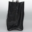 FENDI Tote Bag Coated Canvas 2way Black Silver Auth MY167V-3