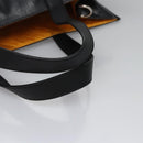 FENDI Tote Bag Coated Canvas 2way Black Silver Auth MY167V-8