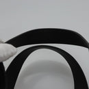 FENDI Tote Bag Coated Canvas 2way Black Silver Auth MY167V-9