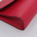 Salvatore Ferragamo Gancini Shoulder Bag Safiano leather Pink Silver Auth MY169V-9