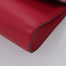 Salvatore Ferragamo Gancini Shoulder Bag Safiano leather Pink Silver Auth MY169V-14