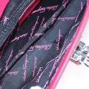 Salvatore Ferragamo Gancini Shoulder Bag Safiano leather Pink Silver Auth MY169V-11