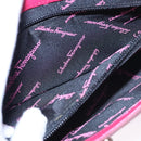 Salvatore Ferragamo Gancini Shoulder Bag Safiano leather Pink Silver Auth MY169V-22