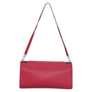 Salvatore Ferragamo Gancini Shoulder Bag Safiano leather Pink Silver Auth MY169V-2