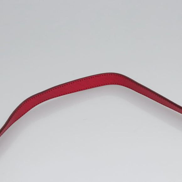 Salvatore Ferragamo Gancini Shoulder Bag Safiano leather Pink Silver Auth MY169V