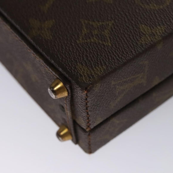 LOUIS VUITTON Monogram Attache case Hand Bag LV Auth MY174A