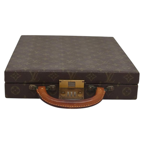 LOUIS VUITTON Monogram Attache case Hand Bag LV Auth MY174A