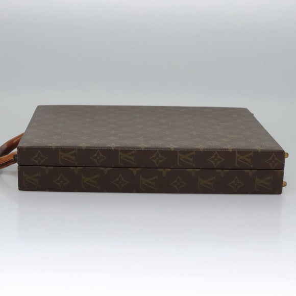 LOUIS VUITTON Monogram Attache case Hand Bag LV Auth MY174A