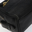 Gianni Versace Clutch Bag Leather Black Gold Auth MY181-16