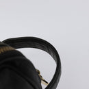 Gianni Versace Clutch Bag Leather Black Gold Auth MY181-9