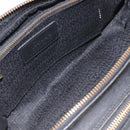 Gianni Versace Clutch Bag Leather Black Gold Auth MY181-11