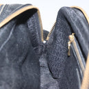 Gianni Versace Clutch Bag Leather Black Gold Auth MY181-20