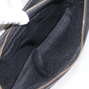 Gianni Versace Clutch Bag Leather Black Gold Auth MY181-21