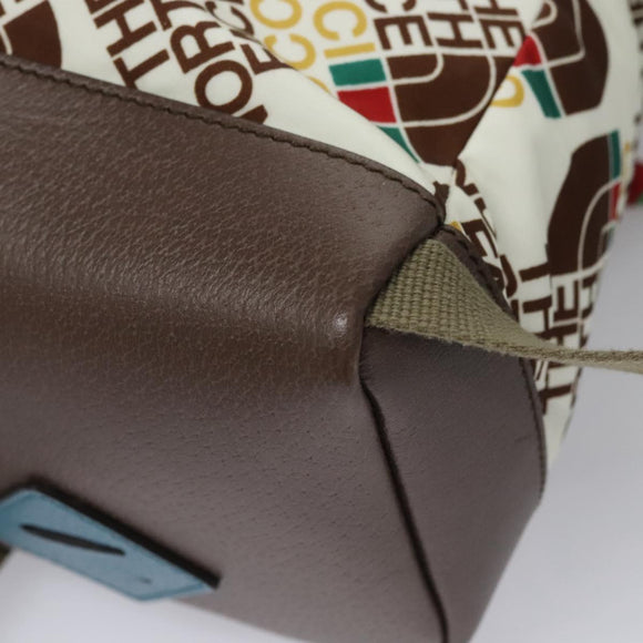 GUCCI GUCCI x THE NORTH FACE Backpack Nylon Cream 650288 Auth MY182V