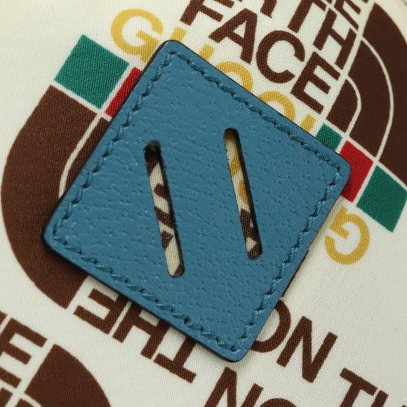 GUCCI GUCCI x THE NORTH FACE Backpack Nylon Cream 650288 Auth MY182V