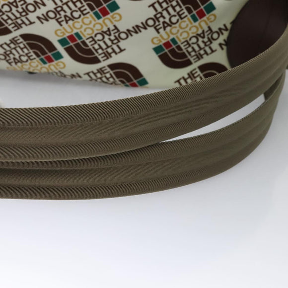 GUCCI GUCCI x THE NORTH FACE Backpack Nylon Cream 650288 Auth MY182V