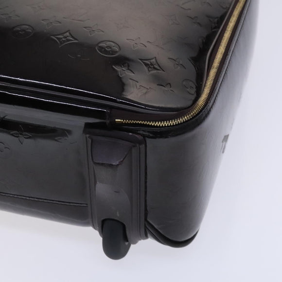 LOUIS VUITTON Monogram Vernis Pegas 45 Suitcase Amarante M91277 LV Auth MY187