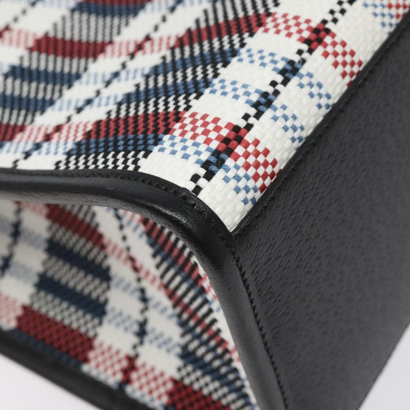 GUCCI Tote Bag Canvas Leather White Black Silver 659983 Auth MY189V