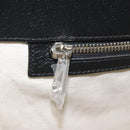 GUCCI Tote Bag Canvas Leather White Black Silver 659983 Auth MY189A-18