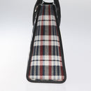 GUCCI Tote Bag Canvas Leather White Black Silver 659983 Auth MY189A-4