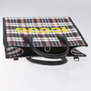 GUCCI Tote Bag Canvas Leather White Black Silver 659983 Auth MY189A-6