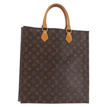 LOUIS VUITTON Monogram Sac Plat Hand Bag M51140 LV Auth MY201