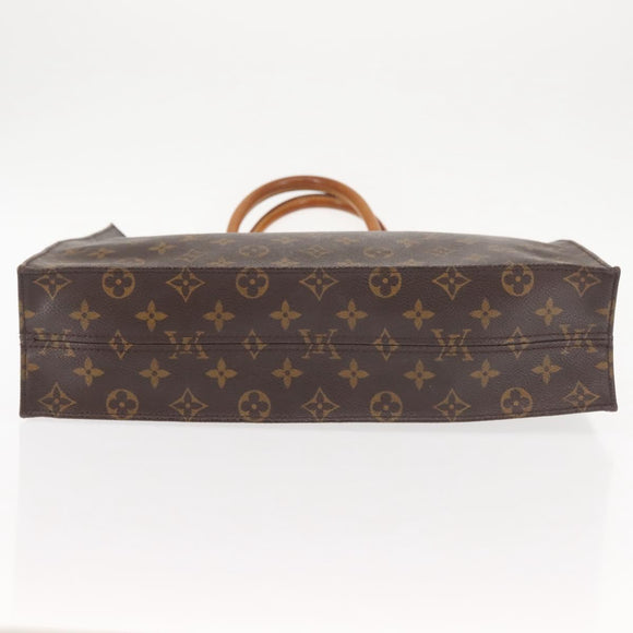 LOUIS VUITTON Monogram Sac Plat Hand Bag M51140 LV Auth MY201