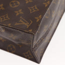 LOUIS VUITTON Monogram Sac Plat Hand Bag M51140 LV Auth MY201-11
