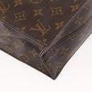 LOUIS VUITTON Monogram Sac Plat Hand Bag M51140 LV Auth MY201-13