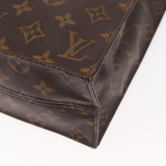 LOUIS VUITTON Monogram Sac Plat Hand Bag M51140 LV Auth MY201