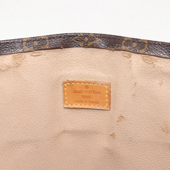 LOUIS VUITTON Monogram Sac Plat Hand Bag M51140 LV Auth MY201