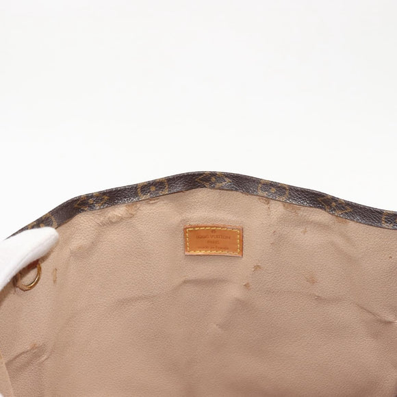 LOUIS VUITTON Monogram Sac Plat Hand Bag M51140 LV Auth MY201