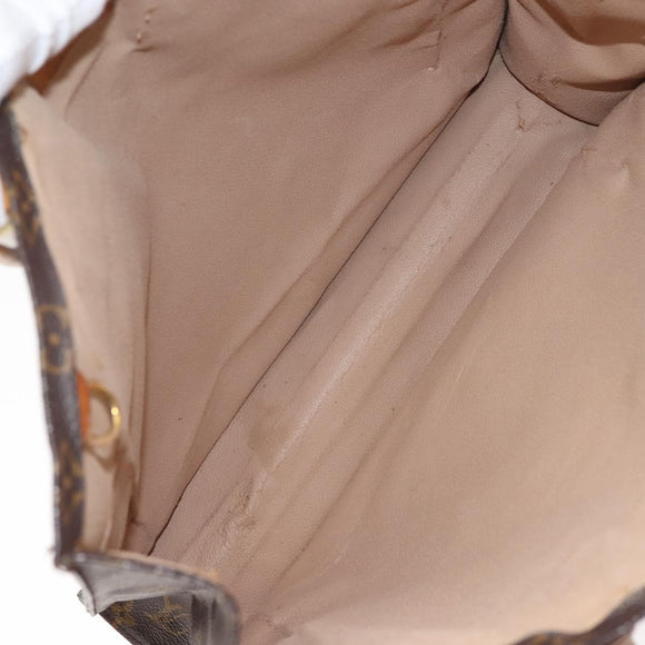 LOUIS VUITTON Monogram Sac Plat Hand Bag M51140 LV Auth MY201