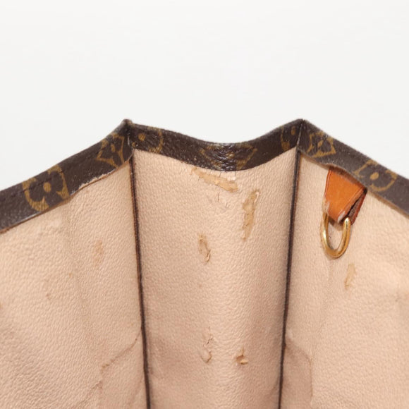 LOUIS VUITTON Monogram Sac Plat Hand Bag M51140 LV Auth MY201