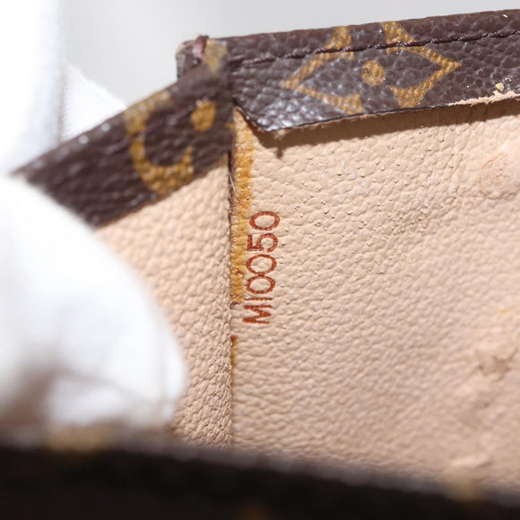 LOUIS VUITTON Monogram Sac Plat Hand Bag M51140 LV Auth MY201