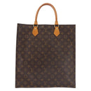 LOUIS VUITTON Monogram Sac Plat Hand Bag M51140 LV Auth MY201-3