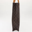 LOUIS VUITTON Monogram Sac Plat Hand Bag M51140 LV Auth MY201-6
