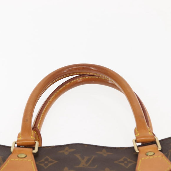 LOUIS VUITTON Monogram Sac Plat Hand Bag M51140 LV Auth MY201