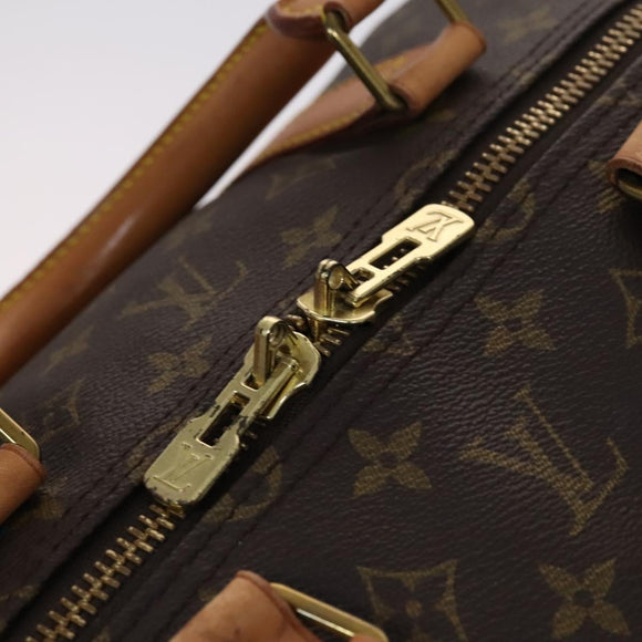 LOUIS VUITTON Monogram Keepall 55 Boston Bag M41424 LV Auth MY203