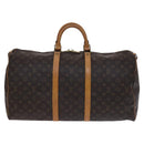 LOUIS VUITTON Monogram Keepall 55 Boston Bag M41424 LV Auth MY203-13